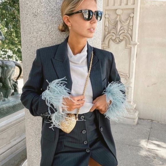 WEDDING Ultra rare Zara limited edition gold heart baroque Purse - Picture 9 of 11